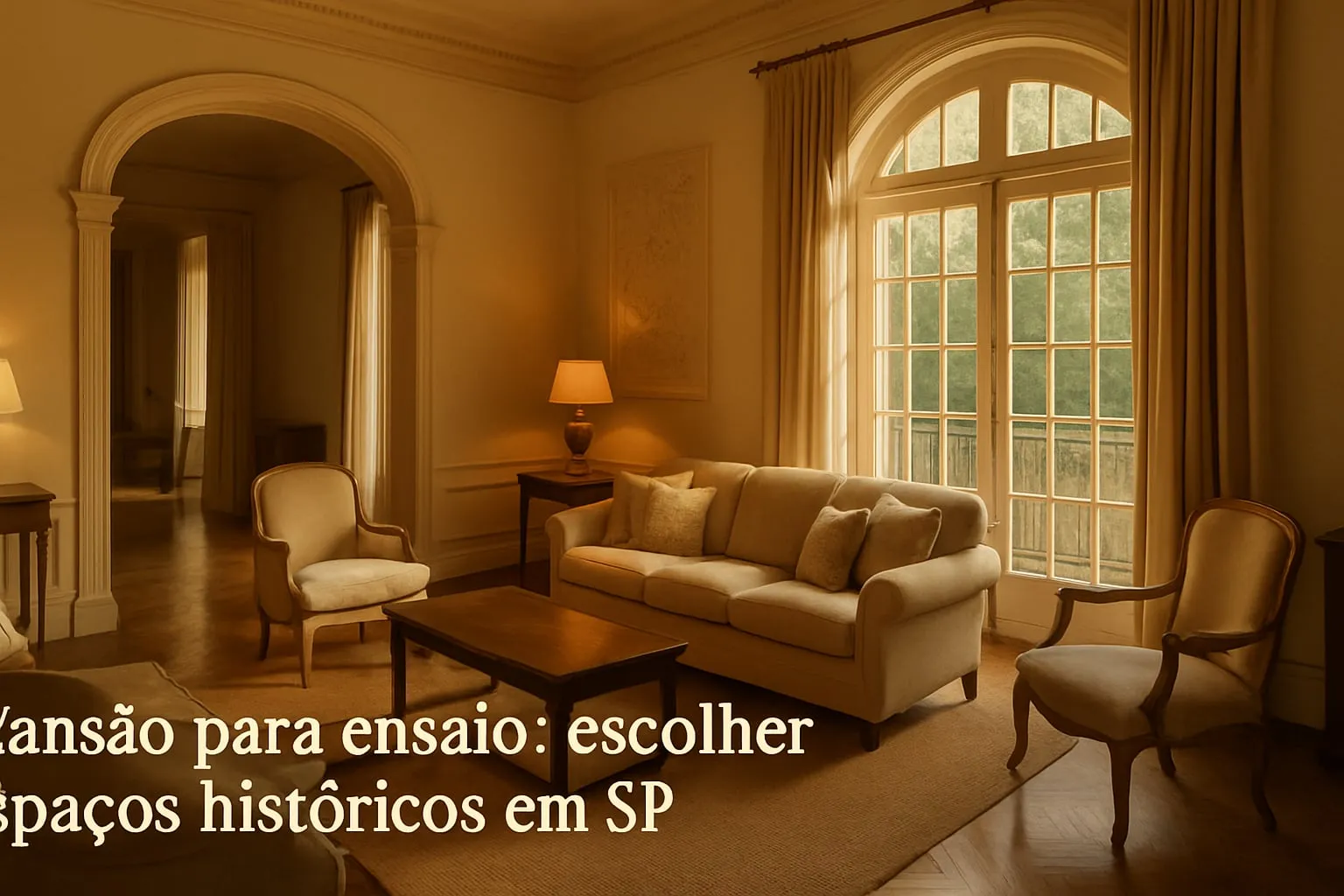 Mansão para ensaio: escolher espaços históricos em SP