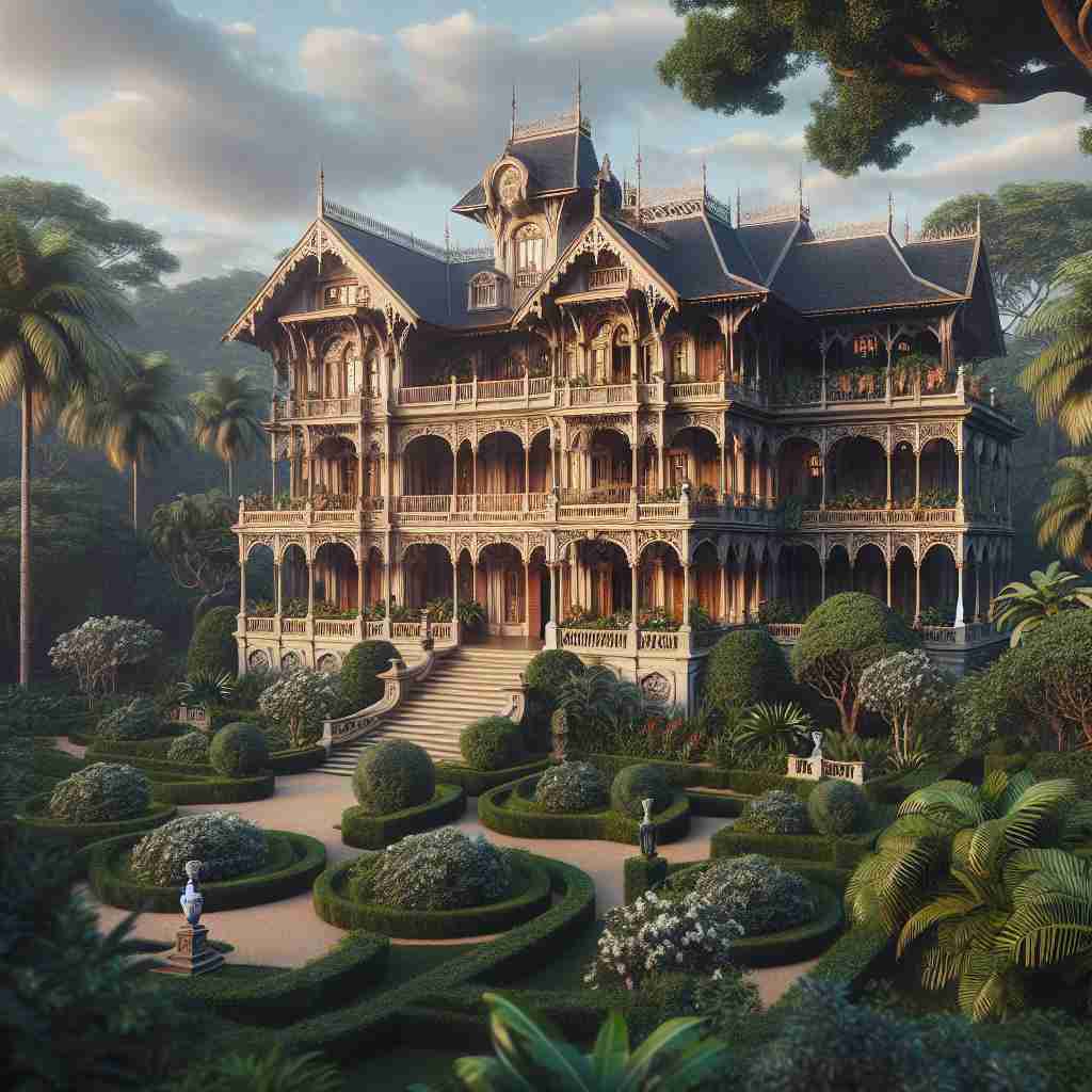 An image illustrating A Influência da Arquitetura Colonial em Mansões Brasileiras